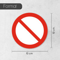 Verbotsaufkleber