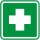 Aufkleber "Erste-Hilfe-Kasten", iSecur®,10x10cm, Art. hin_101, Hinweisaufkleber, Warnhinweis, Ersthelfer-Ausrüstung, Erste-Hilfe-Kasten, außenklebend