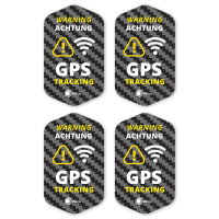 iSecur 4er GPS Tracking Aufkleber Set I 3 x 5 cm I...