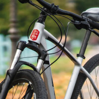 iSecur 4er GPS Tracking Aufkleber Set I 3 x 5 cm I Warning GPS-Gesichert I außenklebend wetterfest I rot I hin834