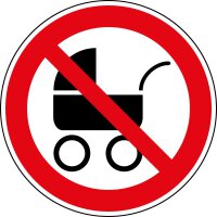 Aufkleber "Keine Kinderwagen erwünscht",...