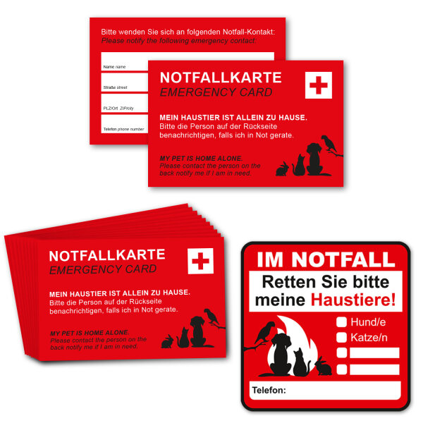 10er Set 8,5 x 5,5 cm